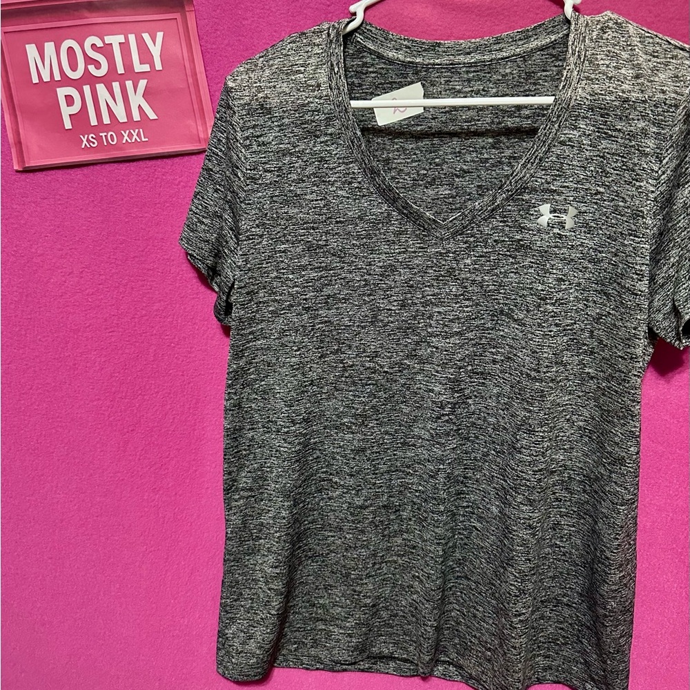 Under Armour Gray Fitted Polo T-Shirt NWOT